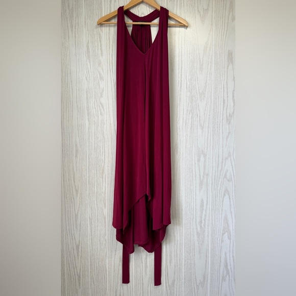 BCBG Gorgeous Maroon Convertible Dress Size Medium LNC - Picture 5 of 5